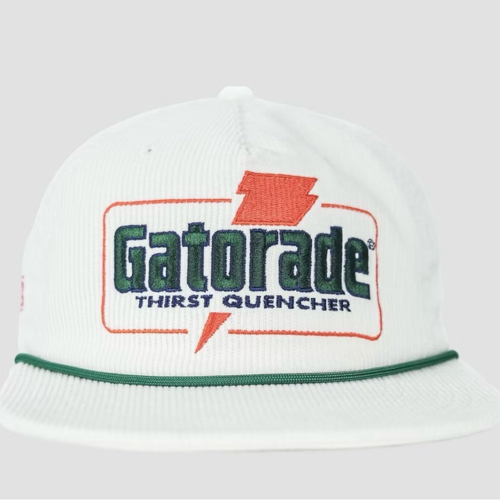 Stranger Things - Gatorade White Logo Snapback Hat with Green Trim